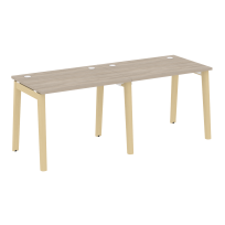 Onix Wood Рабочая станция OW.RS-2.1.7 Белый бриллиант/Дуб светлый/Белый металл 1960*720*750 Onix Wood Рабочая станция OW.RS-2.1.7 Белый бриллиант/Дуб светлый/Белый металл 1960*720*750