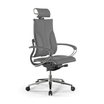 Кресло для руководителя Yoga 2DM B2-10K черный (бежевая строчка)