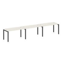 Metal System Quattro Р. ст. на 3 раб. места на П-образном м/к 50БП.СМ-3.3 Акация/Антрацит металл 4200*720*750 Metal System Quattro Р. ст. на 3 раб. места на П-образном м/к 50БП.СМ-3.3 Акация/Антрацит металл 4200*720*750