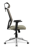 Кресло для руководителя College HLC-1500H/GREY Спинка - сетка Серый / Сиденье - полиэстер Серый Кресло для руководителя College HLC-1500H/GREY Спинка - сетка Серый / Сиденье - полиэстер Серый