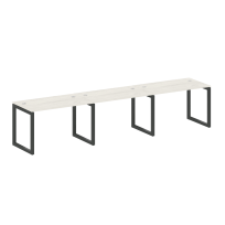 Metal System Quattro Р. ст. на 3 раб. места на О-образном м/к 50БО.СМ-3.2 Акация/Антрацит металл 3600*720*750 Metal System Quattro Р. ст. на 3 раб. места на О-образном м/к 50БО.СМ-3.2 Акация/Антрацит металл 3600*720*750