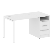 Metal System Quattro Р. ст. с тумбой на П-образном м/к 40БП.РС-СТП-1.1 Акация/Антрацит металл 1412*720*750 Metal System Quattro Р. ст. с тумбой на П-образном м/к 40БП.РС-СТП-1.1 Акация/Антрацит металл 1412*720*750