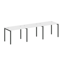 Metal System Quattro Р. ст. на 3 раб. места на П-образном м/к 40БП.СМ-3.1 Акация/Антрацит металл 3000*720*750 Metal System Quattro Р. ст. на 3 раб. места на П-образном м/к 40БП.СМ-3.1 Акация/Антрацит металл 3000*720*750