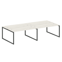 Metal System Quattro Р. ст. на 4 раб. места на О-образном м/к 40БО.СМ-4.4 Акация/Антрацит металл 3200*1475*750 Metal System Quattro Р. ст. на 4 раб. места на О-образном м/к 40БО.СМ-4.4 Акация/Антрацит металл 3200*1475*750