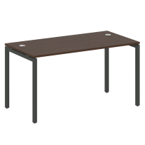 Metal System Quattro Стол офисный на П-образном м/к 40БП.СП-3 Вяз/Мокко металл 1400×720×750 Metal System Quattro Стол офисный на П-образном м/к 40БП.СП-3 Вяз/Мокко металл 1400×720×750
