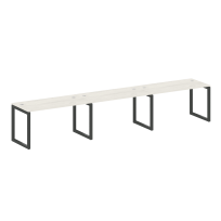 Metal System Quattro Р. ст. на 3 раб. места на О-образном м/к 50БО.СМ-3.3 Акация/Антрацит металл 4200*720*750 Metal System Quattro Р. ст. на 3 раб. места на О-образном м/к 50БО.СМ-3.3 Акация/Антрацит металл 4200*720*750