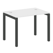 Metal System Quattro Стол офисный на П-образном м/к 50БП.СП-1 Вяз/Мокко металл 1000×720×750 Metal System Quattro Стол офисный на П-образном м/к 50БП.СП-1 Вяз/Мокко металл 1000×720×750