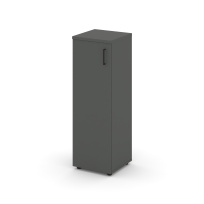 Шкаф для документов средний узкий левый с глухой дверью Style Project SN.STU.E-204(L) / Акация Лорка – Белый – Черные ручки / 400×400×1203 Шкаф для документов средний узкий левый с глухой дверью Style Project SN.STU.E-204(L) / Акация Лорка – Белый – Черные ручки / 400×400×1203