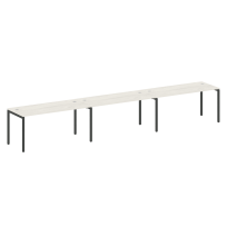 Metal System Quattro Р. ст. на 3 раб. места на П-образном м/к 40БП.СМ-3.4 Акация/Антрацит металл 4800*720*750 Metal System Quattro Р. ст. на 3 раб. места на П-образном м/к 40БП.СМ-3.4 Акация/Антрацит металл 4800*720*750