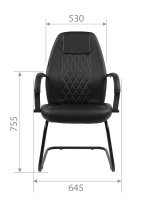 Конференц-кресло Chairman 950V LT Россия / Экопремиум / Черный