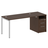 Metal System Quattro Р. ст. с тумбой на П-образном м/к 40БП.РС-СТП-1.3 Акация/Антрацит металл 1812*720*750 Metal System Quattro Р. ст. с тумбой на П-образном м/к 40БП.РС-СТП-1.3 Акация/Антрацит металл 1812*720*750