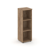 Стеллаж средний узкий Style Project / SN.STU-200 Белый – Тиквуд Светлый / 400×400×1203 Стеллаж средний узкий Style Project / SN.STU-200 Белый – Тиквуд Светлый / 400×400×1203