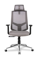 Кресло для руководителя College HLC-1500HLX/GREY Спинка - сетка Серый / Сиденье - полиэстер Серый Кресло для руководителя College HLC-1500HLX/GREY Спинка - сетка Серый / Сиденье - полиэстер Серый