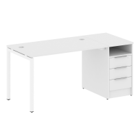 Metal System Quattro Р. ст. с тумбой на П-образном м/к 40БП.РС-СТП-1.2 Акация/Антрацит металл 1612*720*750 Metal System Quattro Р. ст. с тумбой на П-образном м/к 40БП.РС-СТП-1.2 Акация/Антрацит металл 1612*720*750