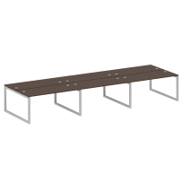 Metal System Quattro Р. ст. на 6 раб. места на О-образном м/к 50БО.СМ-6.4 Акация/Антрацит металл 4800*1475*750 Metal System Quattro Р. ст. на 6 раб. места на О-образном м/к 50БО.СМ-6.4 Акация/Антрацит металл 4800*1475*750