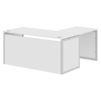 Стол офисный угловой XQPCT 1415H Сосна Эдмонт/Белый 1400×1500×750 XTEN-QP