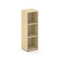 Стеллаж средний узкий Style Project / SN.STU-200 Белый – Тиквуд Светлый / 400×400×1203