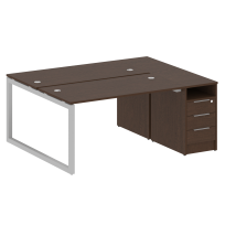 Metal System Quattro Р. ст. с тумбой на О-образном м/к 50БО.РС-СТП-2.3 Акация/Антрацит металл 1812*1475*750 Metal System Quattro Р. ст. с тумбой на О-образном м/к 50БО.РС-СТП-2.3 Акация/Антрацит металл 1812*1475*750