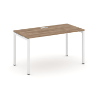 Стол офисный Style Project SN-4P.SP-013 / Дуб Табак – Металл Белый / 1380×700×750