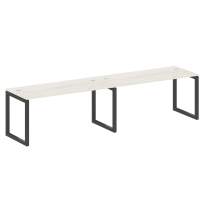 Metal System Quattro Р. ст. на 2 раб. места на О-образном м/к 50БО.СМ-2.4 Акация/Антрацит металл 3200*720*750 Metal System Quattro Р. ст. на 2 раб. места на О-образном м/к 50БО.СМ-2.4 Акация/Антрацит металл 3200*720*750