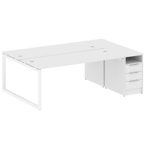 Metal System Quattro Р. ст. с тумбой на О-образном м/к 50БО.РС-СТП-2.5 Акация/Антрацит металл 2212*1475*750 Metal System Quattro Р. ст. с тумбой на О-образном м/к 50БО.РС-СТП-2.5 Акация/Антрацит металл 2212*1475*750