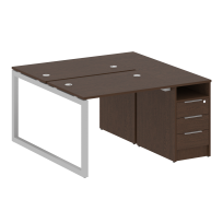 Metal System Quattro Р. ст. с тумбой на О-образном м/к 50БО.РС-СТП-2.1 Акация/Антрацит металл 1412*1475*750 Metal System Quattro Р. ст. с тумбой на О-образном м/к 50БО.РС-СТП-2.1 Акация/Антрацит металл 1412*1475*750