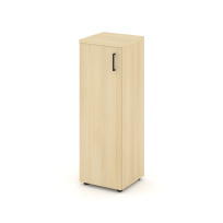 Шкаф для документов средний узкий левый с глухой дверью Style Project SN.STU.E-204(L) / Акация Лорка – Белый – Черные ручки / 400×400×1203 Шкаф для документов средний узкий левый с глухой дверью Style Project SN.STU.E-204(L) / Акация Лорка – Белый – Черные ручки / 400×400×1203