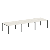 Metal System Перег. стол (3 столешницы) на П-оразном м/к БП.ПРГ-3.3 Акация/Антрацит металл 4200*1235*750 Metal System Перег. стол (3 столешницы) на П-оразном м/к БП.ПРГ-3.3 Акация/Антрацит металл 4200*1235*750