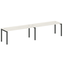Metal System Quattro Р. ст. на 2 раб. места на П-образном м/к 50БП.СМ-2.5 Акация/Антрацит металл 3600*720*750 Metal System Quattro Р. ст. на 2 раб. места на П-образном м/к 50БП.СМ-2.5 Акация/Антрацит металл 3600*720*750