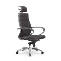 Кресло для руководителя Метта L 2c 44C/K_17838_Кожа перфорированная NewLeather - Черный_Кожа перфорированная NewLeather - Черный Кресло для руководителя Метта L 2c 44C/K_17838_Кожа перфорированная NewLeather - Черный_Кожа перфорированная NewLeather - Черный