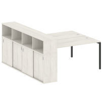 Metal System Quattro Р. ст. с шкафом-купе на П-образном м/к 40БП.РС-СШК-4.4 Т Акация/Антрацит металл 2010*2332*1098 Metal System Quattro Р. ст. с шкафом-купе на П-образном м/к 40БП.РС-СШК-4.4 Т Акация/Антрацит металл 2010*2332*1098