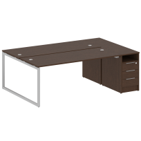 Metal System Quattro Р. ст. с тумбой на О-образном м/к 40БО.РС-СТП-2.5 Акация/Антрацит металл 2212*1475*750 Metal System Quattro Р. ст. с тумбой на О-образном м/к 40БО.РС-СТП-2.5 Акация/Антрацит металл 2212*1475*750