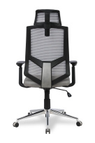Кресло для руководителя College HLC-1500H/GREY Спинка - сетка Серый / Сиденье - полиэстер Серый Кресло для руководителя College HLC-1500H/GREY Спинка - сетка Серый / Сиденье - полиэстер Серый