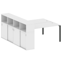 Бенч-стол на П-образном м/к с опорным шкафом-купе Metal system quattro 40×40 БП.РС-СШК-4.4 Т Акация/Антрацит металл 2010*2332*1098 Бенч-стол на П-образном м/к с опорным шкафом-купе Metal system quattro 40×40 БП.РС-СШК-4.4 Т Акация/Антрацит металл 2010*2332*1098