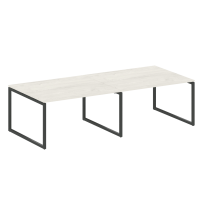 Metal System Quattro Перег. стол (2 столешницы) на О-образном м/к 40БО.ПРГ-2.3 Акация/Антрацит металл 2800*1235*750 Metal System Quattro Перег. стол (2 столешницы) на О-образном м/к 40БО.ПРГ-2.3 Акация/Антрацит металл 2800*1235*750