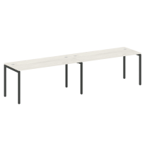 Metal System Quattro Р. ст. на 2 раб. места на П-образном м/к 40БП.СМ-2.4 Акация/Антрацит металл 3200*720*750 Metal System Quattro Р. ст. на 2 раб. места на П-образном м/к 40БП.СМ-2.4 Акация/Антрацит металл 3200*720*750