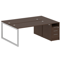 Metal System Quattro Р. ст. с тумбой на О-образном м/к 50БО.РС-СТП-2.4 Акация/Антрацит металл 2012*1475*750 Metal System Quattro Р. ст. с тумбой на О-образном м/к 50БО.РС-СТП-2.4 Акация/Антрацит металл 2012*1475*750
