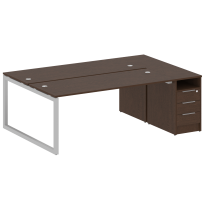 Metal System Quattro Р. ст. с тумбой на О-образном м/к 50БО.РС-СТП-2.5 Акация/Антрацит металл 2212*1475*750 Metal System Quattro Р. ст. с тумбой на О-образном м/к 50БО.РС-СТП-2.5 Акация/Антрацит металл 2212*1475*750
