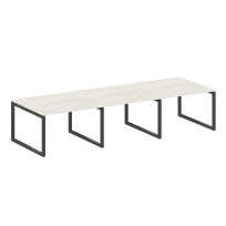 Metal System Quattro Перег. стол (3 столешницы) на О-оразном м/к 50БО.ПРГ-3.2 Акация/Антрацит металл 3600*1235*750 Metal System Quattro Перег. стол (3 столешницы) на О-оразном м/к 50БО.ПРГ-3.2 Акация/Антрацит металл 3600*1235*750