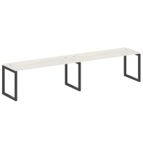 Metal System Quattro Р. ст. на 2 раб. места на О-образном м/к 50БО.СМ-2.5 Акация/Антрацит металл 3600*720*750 Metal System Quattro Р. ст. на 2 раб. места на О-образном м/к 50БО.СМ-2.5 Акация/Антрацит металл 3600*720*750