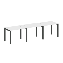 Metal System Quattro Р. ст. на 3 раб. места на П-образном м/к 50БП.СМ-3.1 Акация/Антрацит металл 3000*720*750 Metal System Quattro Р. ст. на 3 раб. места на П-образном м/к 50БП.СМ-3.1 Акация/Антрацит металл 3000*720*750