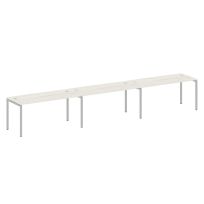 Metal System Quattro Р. ст. на 3 раб. места на П-образном м/к 40БП.СМ-3.4 Акация/Антрацит металл 4800*720*750 Metal System Quattro Р. ст. на 3 раб. места на П-образном м/к 40БП.СМ-3.4 Акация/Антрацит металл 4800*720*750