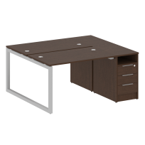 Metal System Quattro Р. ст. с тумбой на О-образном м/к 50БО.РС-СТП-2.2 Акация/Антрацит металл 1612*1475*750 Metal System Quattro Р. ст. с тумбой на О-образном м/к 50БО.РС-СТП-2.2 Акация/Антрацит металл 1612*1475*750