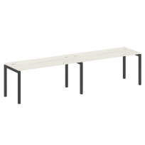 Metal System Quattro Р. ст. на 2 раб. места на П-образном м/к 50БП.СМ-2.4 Акация/Антрацит металл 3200*720*750 Metal System Quattro Р. ст. на 2 раб. места на П-образном м/к 50БП.СМ-2.4 Акация/Антрацит металл 3200*720*750