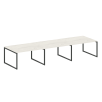 Metal System Quattro Перег. стол (3 столешницы) на О-оразном м/к 40БО.ПРГ-3.3 Акация/Антрацит металл 4200*1235*750 Metal System Quattro Перег. стол (3 столешницы) на О-оразном м/к 40БО.ПРГ-3.3 Акация/Антрацит металл 4200*1235*750