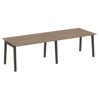 Onix Wood Стол переговорный (2 столешницы) OW.PRG-2.3 Белый бриллиант/Дуб светлый/Белый металл 2760*980*750 Onix Wood Стол переговорный (2 столешницы) OW.PRG-2.3 Белый бриллиант/Дуб светлый/Белый металл 2760*980*750