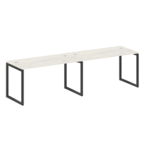 Metal System Quattro Р. ст. на 2 раб. места на О-образном м/к 40БО.СМ-2.3 Акация/Антрацит металл 2800*720*750 Metal System Quattro Р. ст. на 2 раб. места на О-образном м/к 40БО.СМ-2.3 Акация/Антрацит металл 2800*720*750