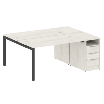 Metal System Quattro Р. ст. с тумбой на П-образном м/к 50БП.РС-СТП-2.3 Акация/Антрацит металл 1812*1475*750 Metal System Quattro Р. ст. с тумбой на П-образном м/к 50БП.РС-СТП-2.3 Акация/Антрацит металл 1812*1475*750