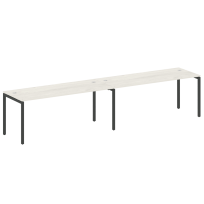 Metal System Quattro Р. ст. на 2 раб. места на П-образном м/к 40БП.СМ-2.5 Акация/Антрацит металл 3600*720*750 Metal System Quattro Р. ст. на 2 раб. места на П-образном м/к 40БП.СМ-2.5 Акация/Антрацит металл 3600*720*750