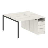 Metal System Quattro Р. ст. с тумбой на П-образном м/к 40БП.РС-СТП-2.1 Акация/Антрацит металл 1412*1475*750 Metal System Quattro Р. ст. с тумбой на П-образном м/к 40БП.РС-СТП-2.1 Акация/Антрацит металл 1412*1475*750
